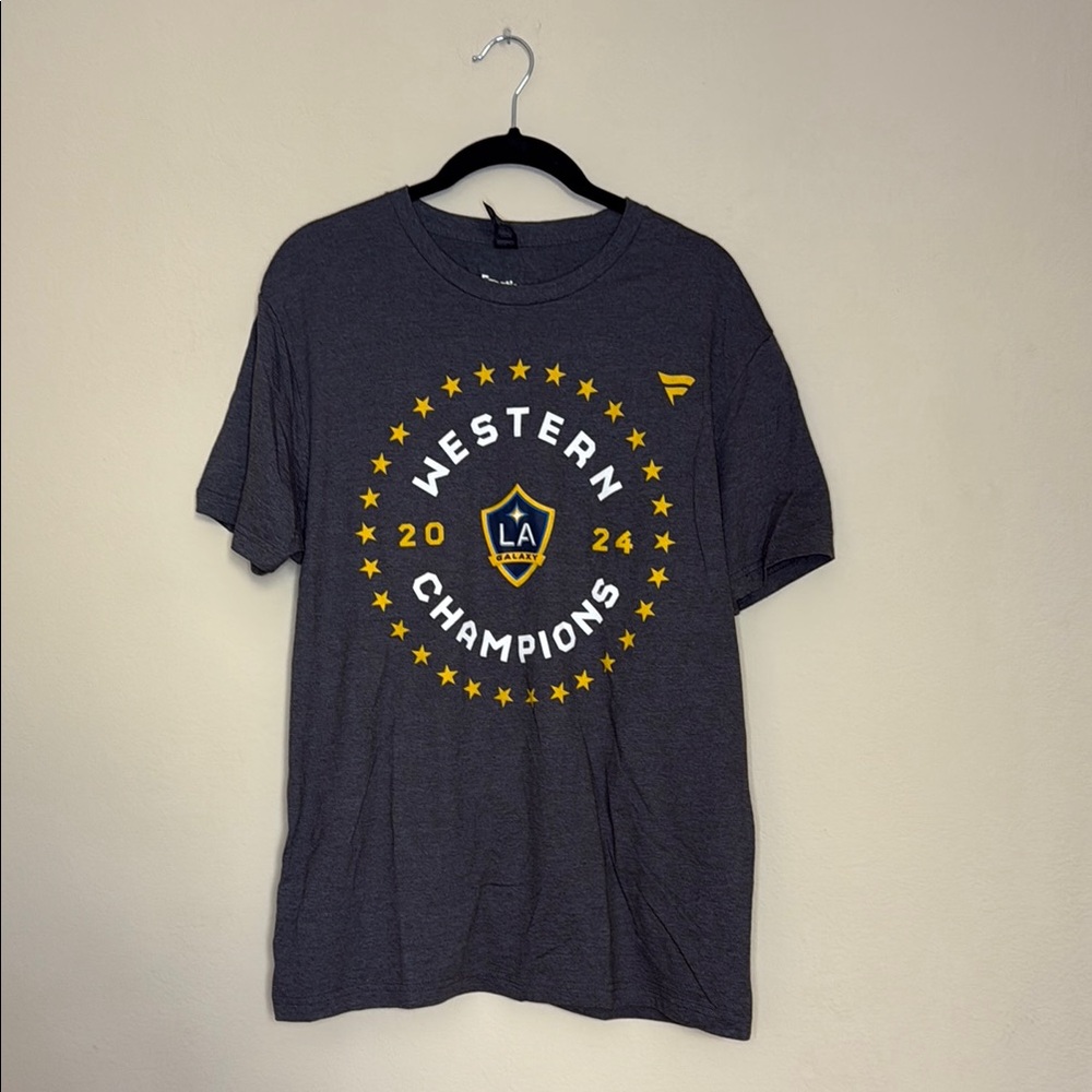 LA Galaxy Unisex 2024 MLS Western Conference Champions Locker Room T-Shirt